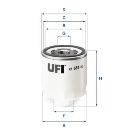 Olejový filter UFI 23.664.00