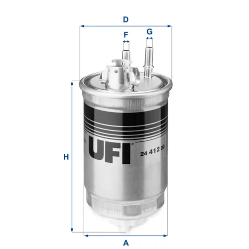 Palivový filter UFI 24.412.00