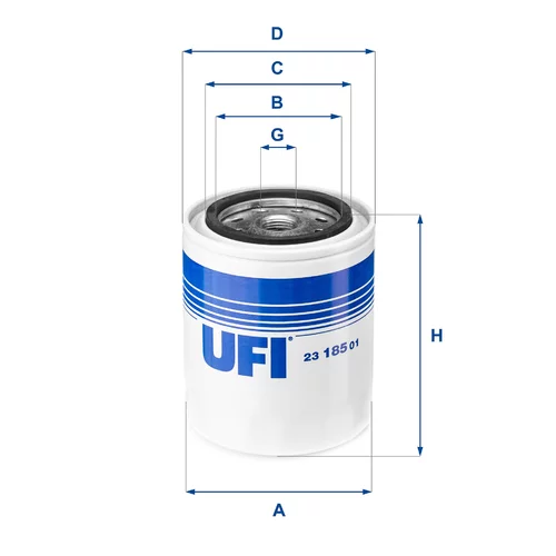 Olejový filter UFI 23.185.01