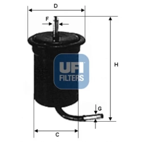 Palivový filter UFI 31.696.00