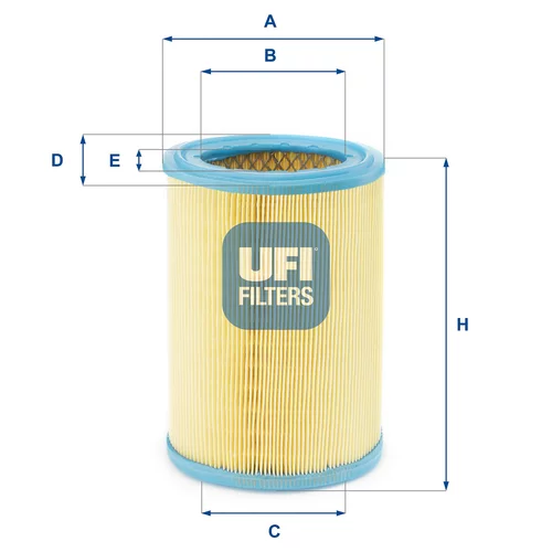 Vzduchový filter 27.252.00 /UFI/