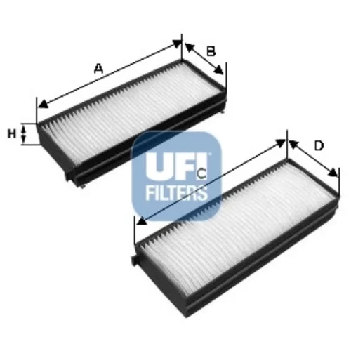 Filter vnútorného priestoru UFI 53.142.00