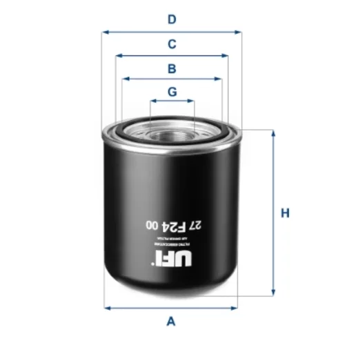 Vzduchový filter UFI 27.F24.00