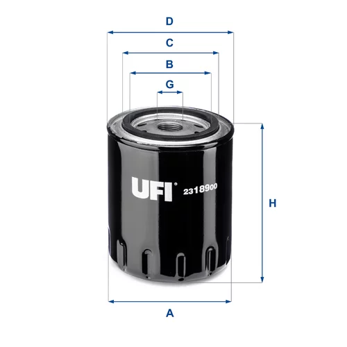 Olejový filter UFI 23.189.00