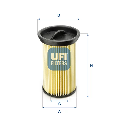 Palivový filter UFI 26.005.00