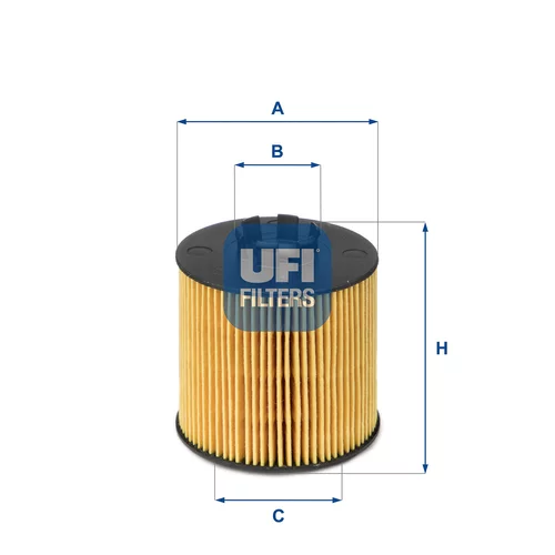 Olejový filter UFI 25.047.00