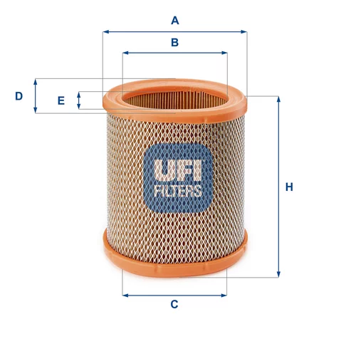 Vzduchový filter UFI 27.258.00