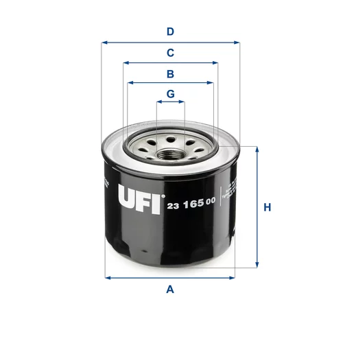 Olejový filter UFI 23.165.00