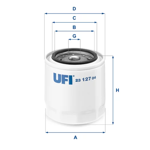 Olejový filter UFI 23.127.04