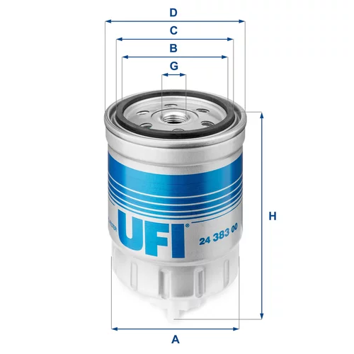 Palivový filter UFI 24.383.00