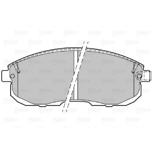 Sada brzdových platničiek kotúčovej brzdy VALEO 301011 - obr. 1