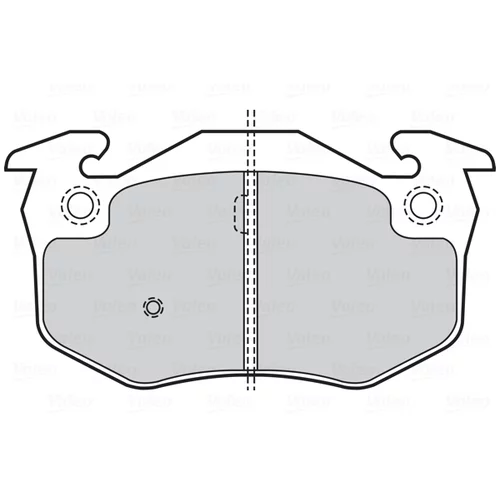 Sada brzdových platničiek kotúčovej brzdy VALEO 301158 - obr. 1