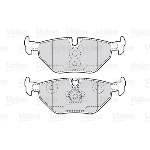 Sada brzdových platničiek kotúčovej brzdy VALEO 301753 - obr. 1