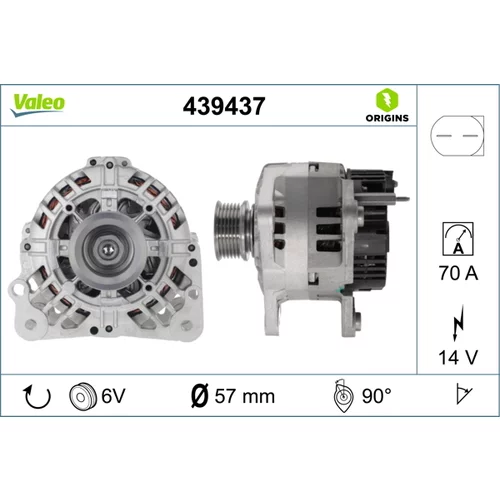 Alternátor VALEO 439437