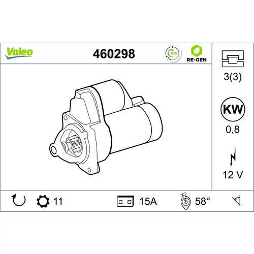 Štartér VALEO 460298