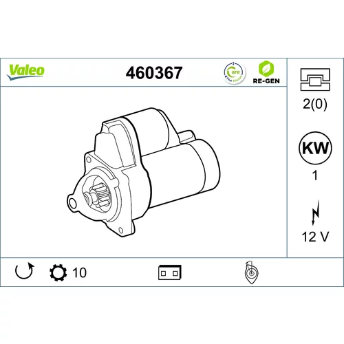 Štartér VALEO 460367