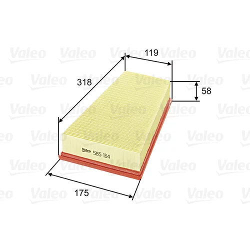 Vzduchový filter VALEO 585164