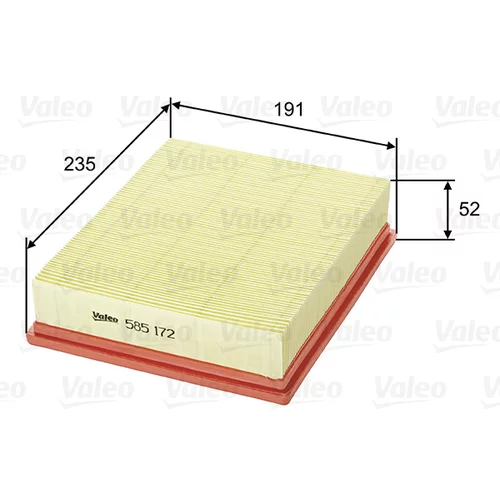 Vzduchový filter VALEO 585172