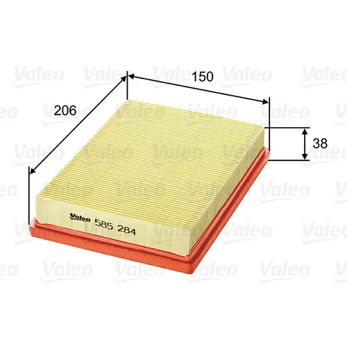 Vzduchový filter VALEO 585284