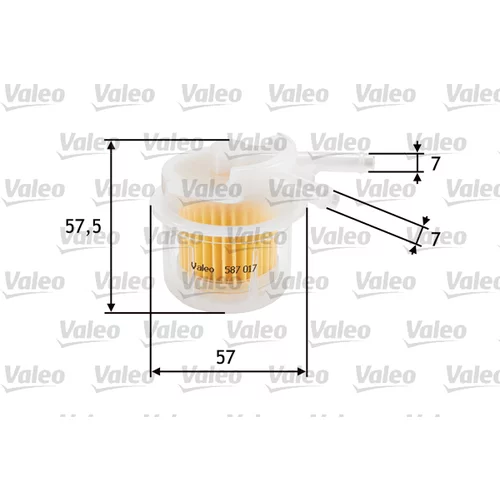 Palivový filter VALEO 587017