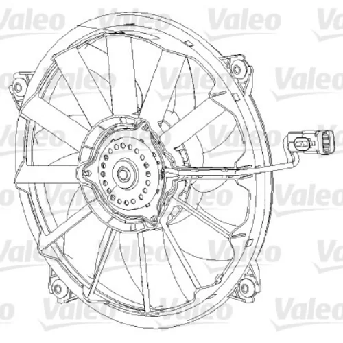 Ventilátor chladenia motora 696091 /VALEO/