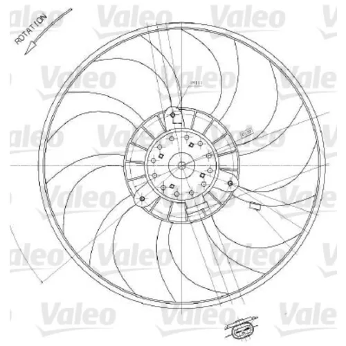 Ventilátor chladenia motora VALEO 698412