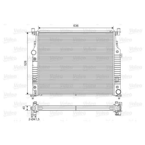 Chladič motora VALEO 701569