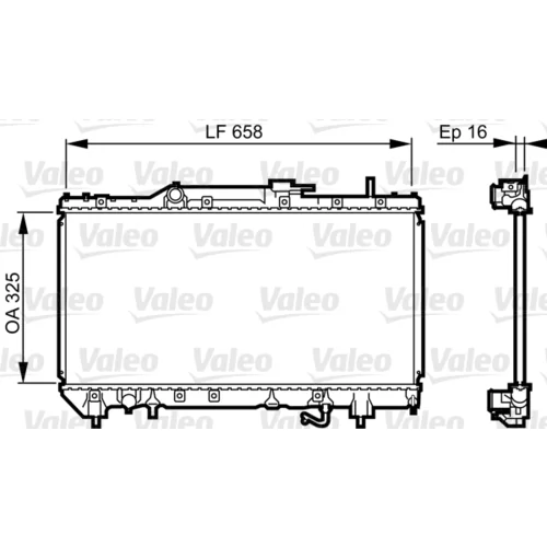 Chladič motora VALEO 731685