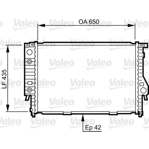 Chladič motora VALEO 732099