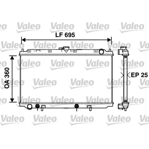 Chladič motora VALEO 734215