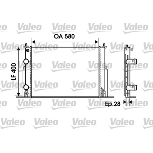 Chladič motora VALEO 734229