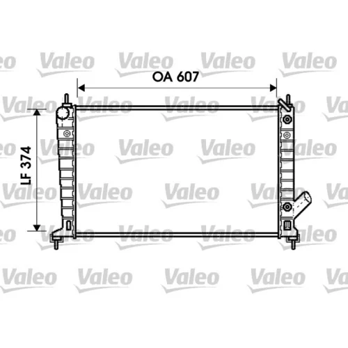 Chladič motora VALEO 734830