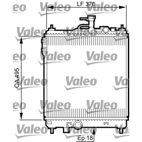 Chladič motora VALEO 734914