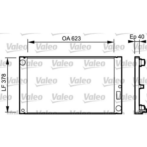 Chladič motora VALEO 735036