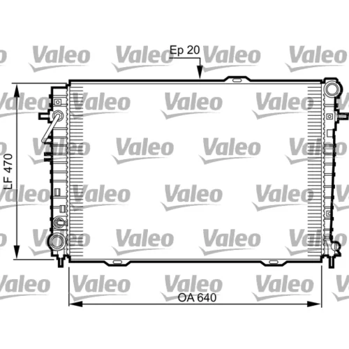 Chladič motora VALEO 735507