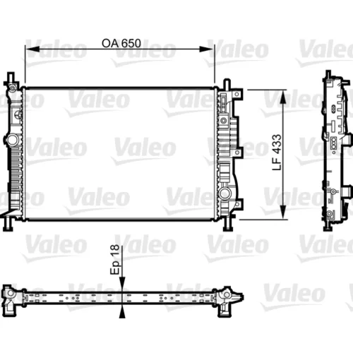 Chladič motora VALEO 735555