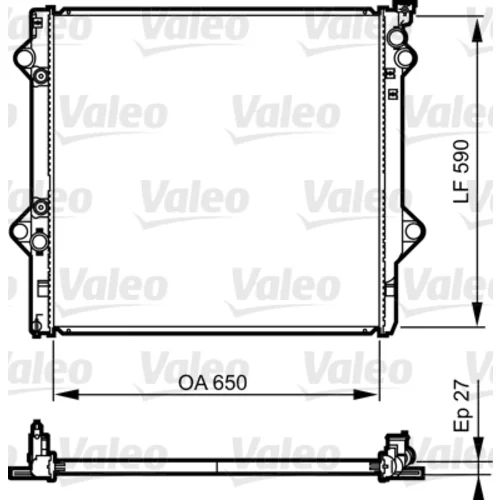 Chladič motora VALEO 735569