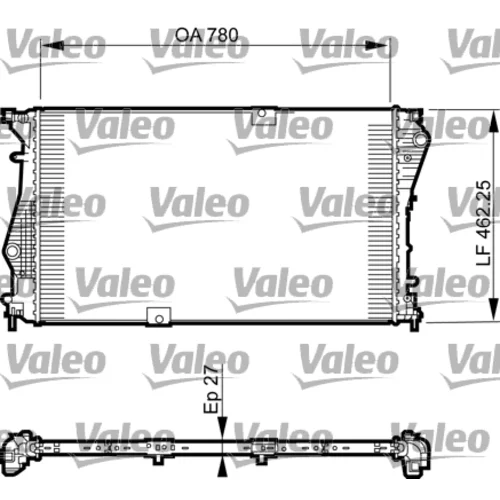 Chladič motora VALEO 735599