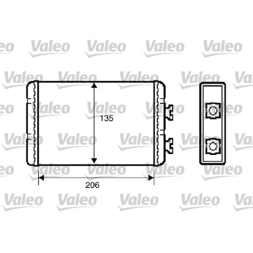 Výmenník tepla vnútorného kúrenia 812220 /VALEO/