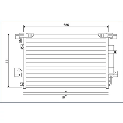 Kondenzátor klimatizácie VALEO 814315