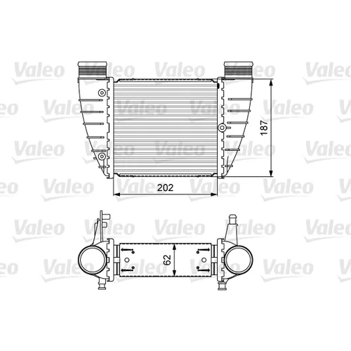 Chladič plniaceho vzduchu 818325 /VALEO/