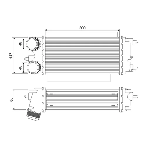 Chladič plniaceho vzduchu VALEO 818539