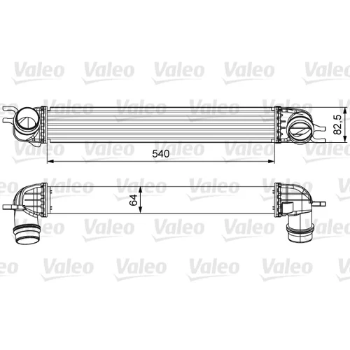 Chladič plniaceho vzduchu VALEO 818605