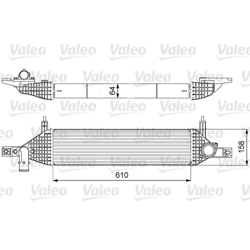 Chladič plniaceho vzduchu VALEO 818633