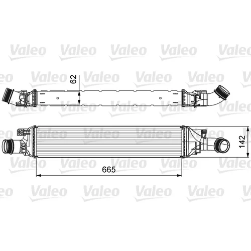 Chladič plniaceho vzduchu VALEO 818643