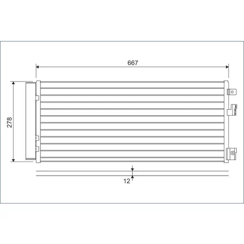 Kondenzátor klimatizácie VALEO 822574