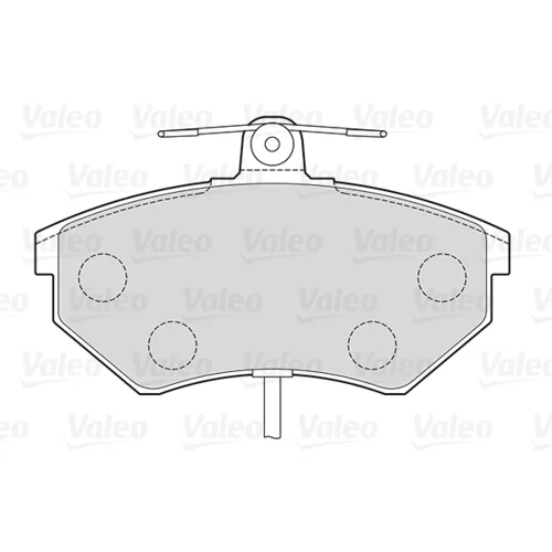 Sada brzdových platničiek kotúčovej brzdy VALEO 301484 - obr. 1