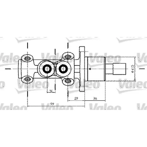 Hlavný brzdový valec VALEO 350734