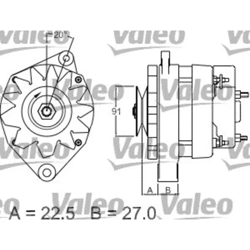 Alternátor VALEO 436711 - obr. 1