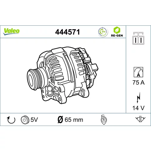 Alternátor VALEO 444571